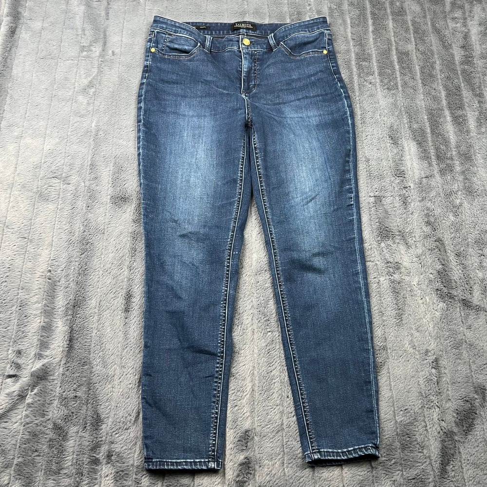 Talbots Flawless Five-Pocket Jeggings Womens 10P Blue Denim Slim Jeans 10 Petite